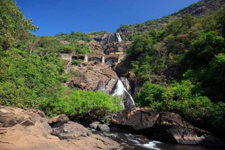 visit to dudhsagar waterfall dudhsagar-trip dudhsagarwaterfall-trip dudhsagar-waterfall-history